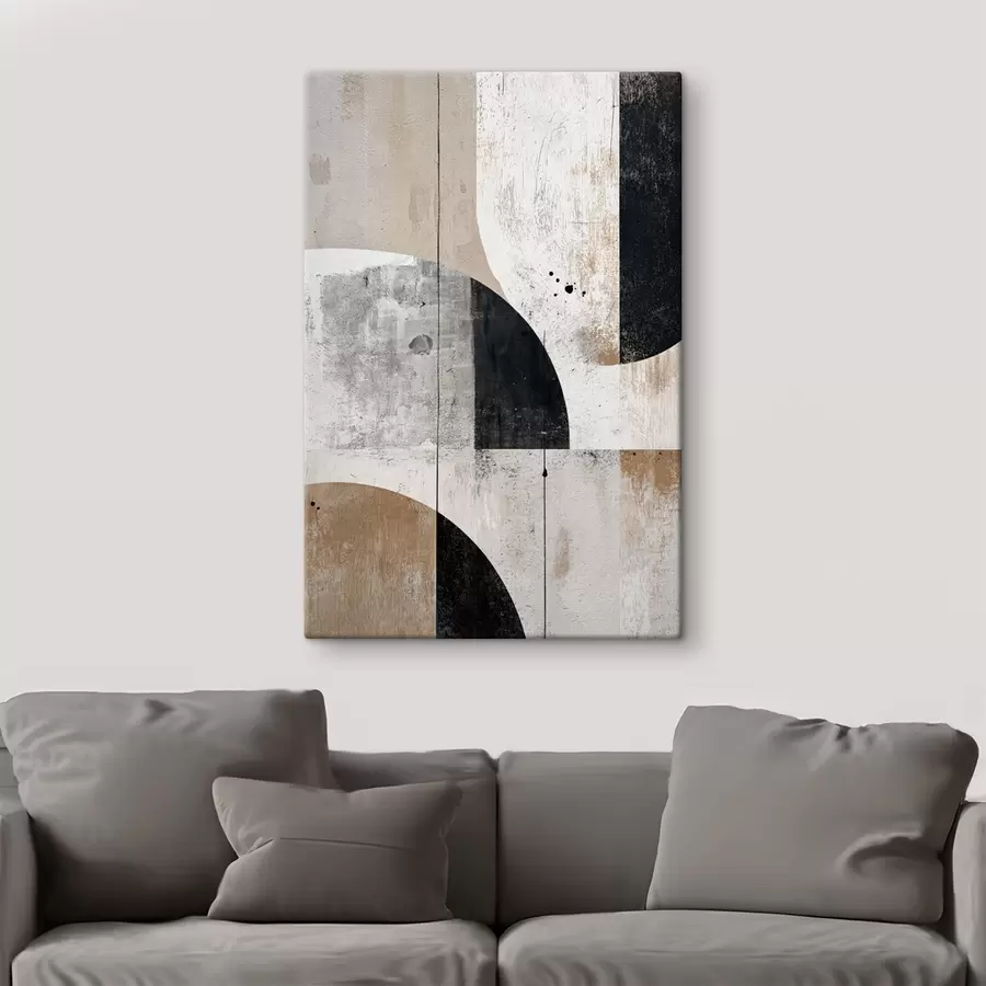 carta da parati Forme geometriche nei toni del grigio e del beige nr. s45812