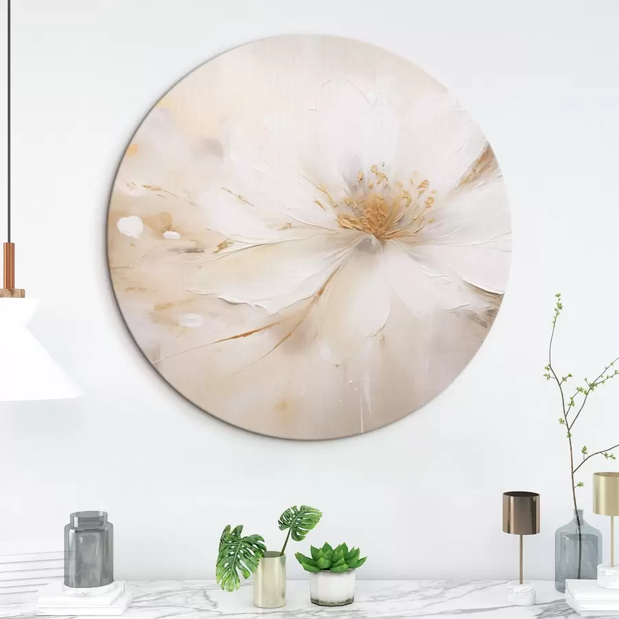 carta da parati Un fiore leggero con un centro giallo-arancio nr. r45802