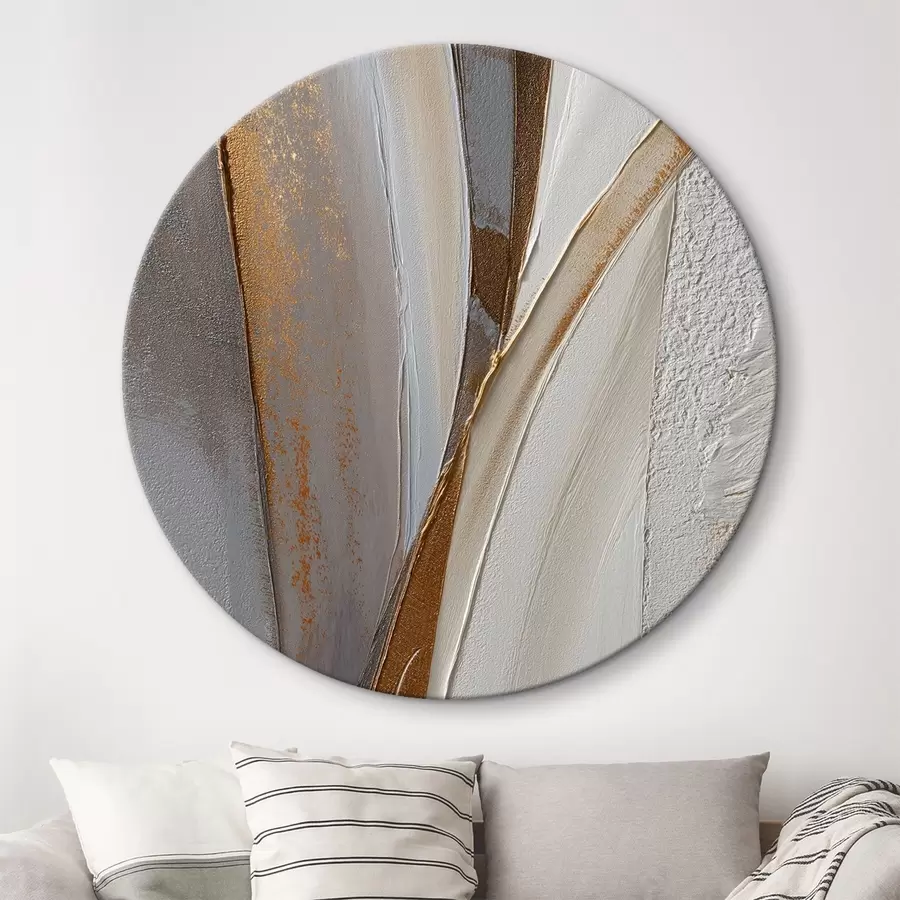 carta da parati Linee astratte strutturate con riflessi gialli e arancioni nr. r45810