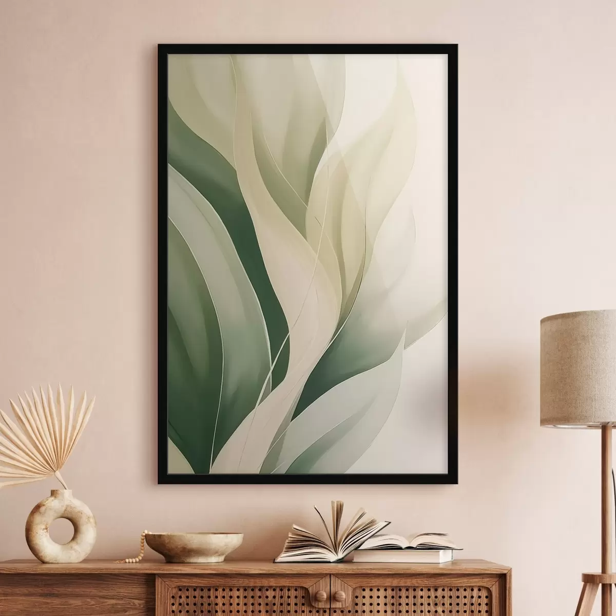 Poster Foglie verdi astratte f45832