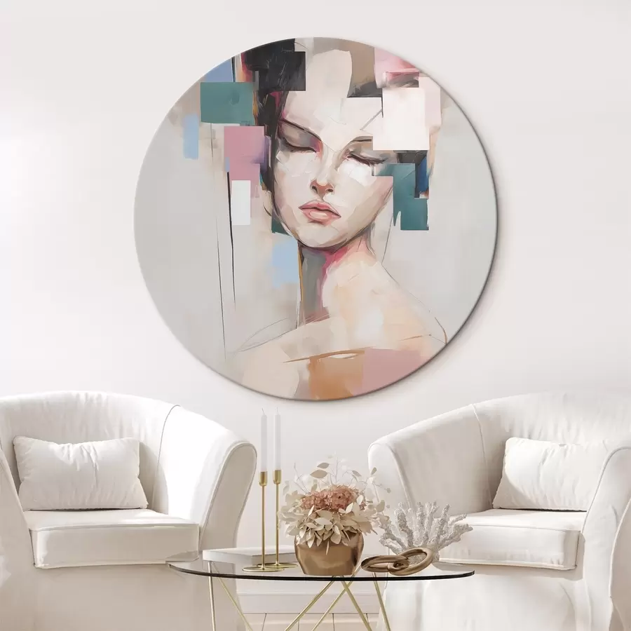 carta da parati Ritratto astratto imitazione della pittura nr. r45921