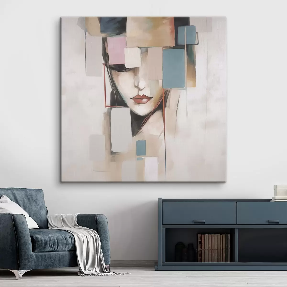 carta da parati Ritratto astratto imitazione della pittura nr. s45920