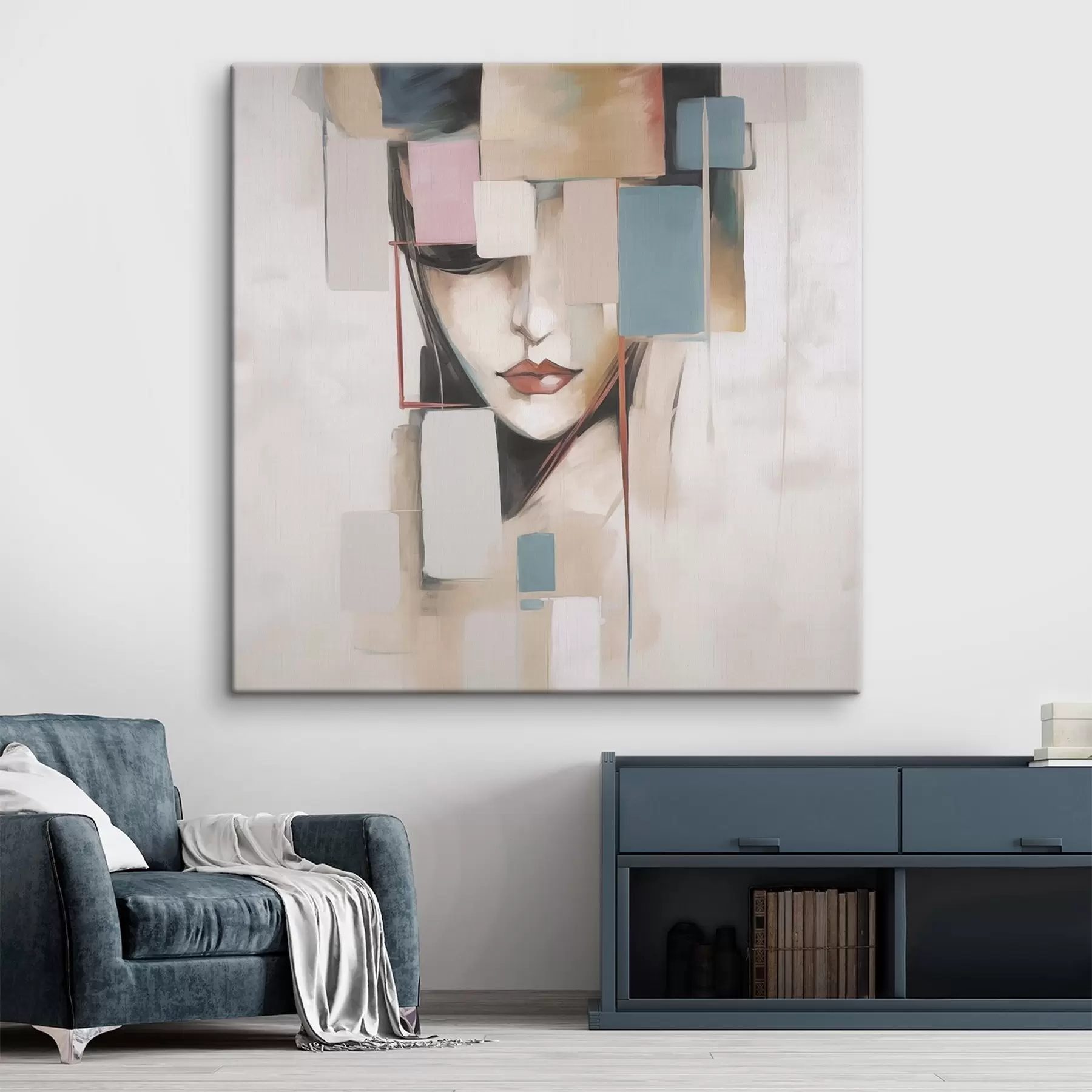 carta da parati Ritratto astratto imitazione della pittura nr. s45920