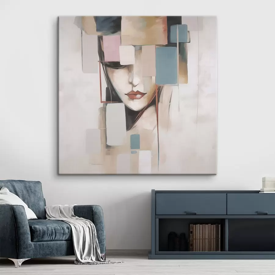 carta da parati Ritratto astratto imitazione della pittura nr. s45920