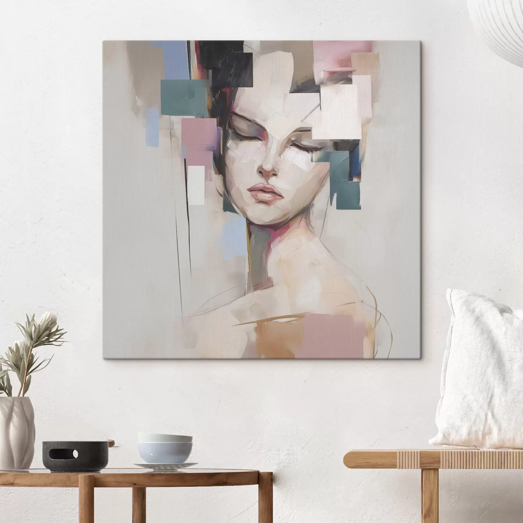 carta da parati Ritratto astratto imitazione della pittura nr. s45921