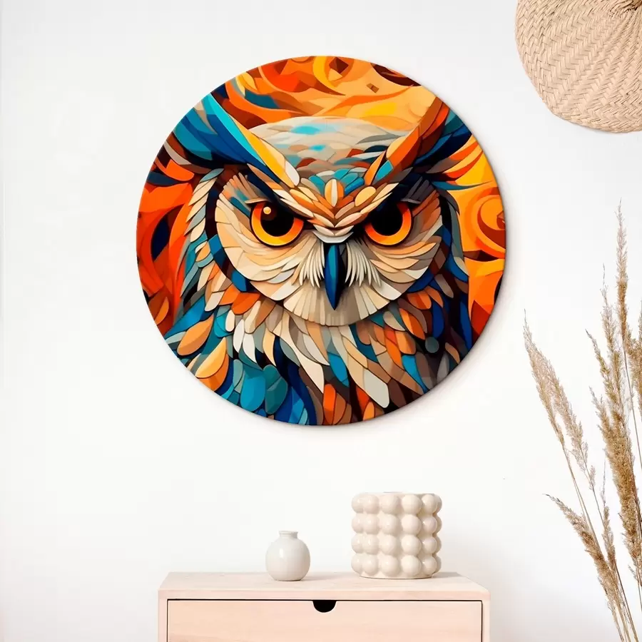 carta da parati Gufo astratto nr. r45836