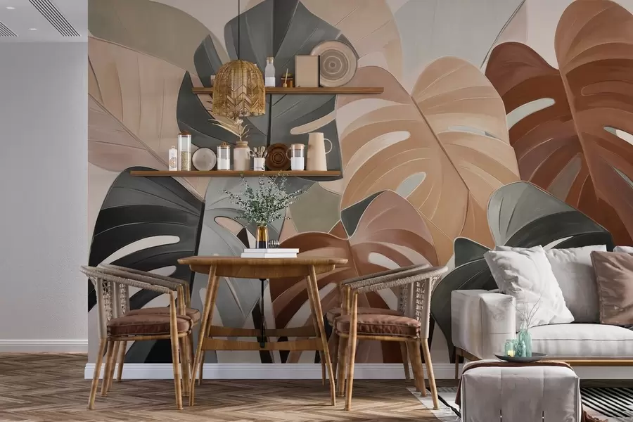 Carta da parati nature Ritmo frondoso 