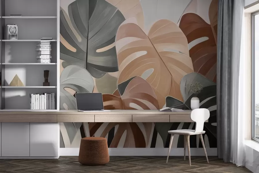 Carta da parati nature Ritmo frondoso 