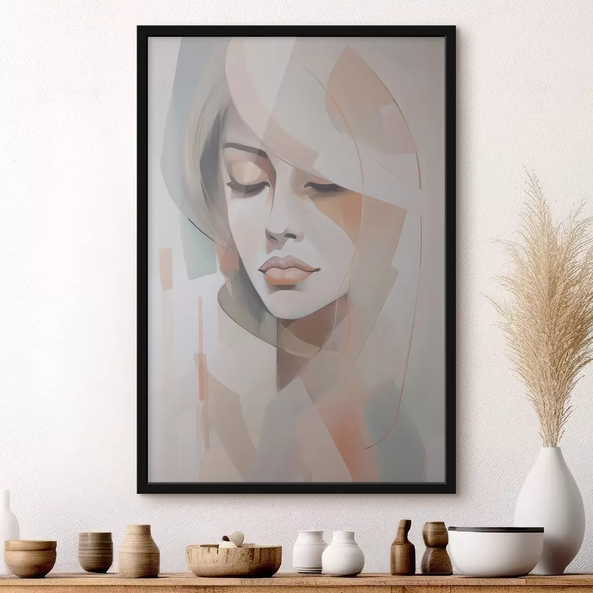 Poster Ritratto astratto di una ragazza f45972