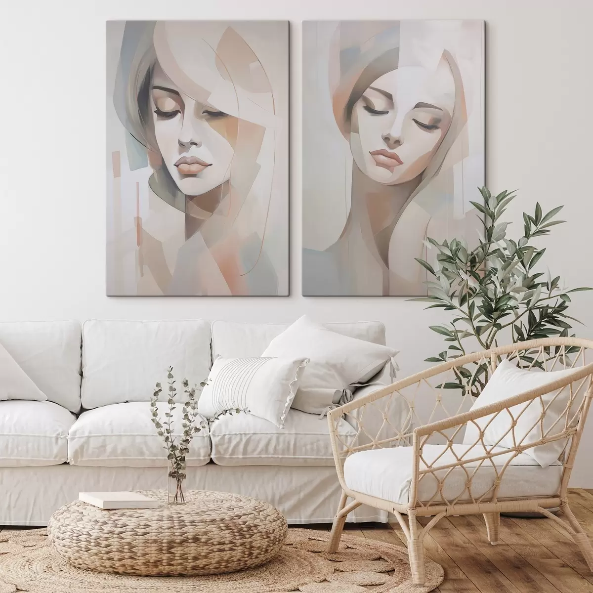 carta da parati Ritratto astratto di una ragazza nr. m00768