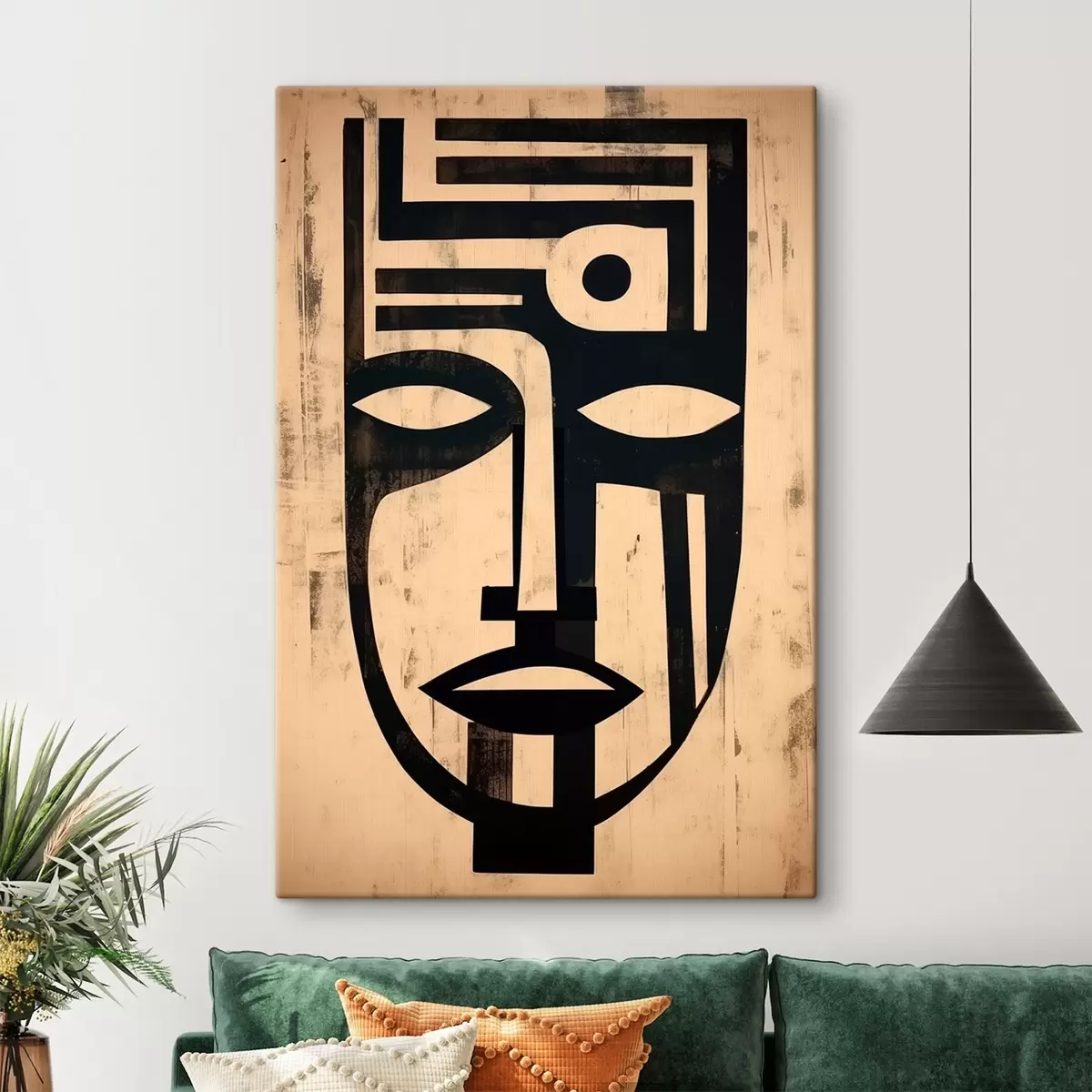 carta da parati Volto astratto geometrico nr. s45970