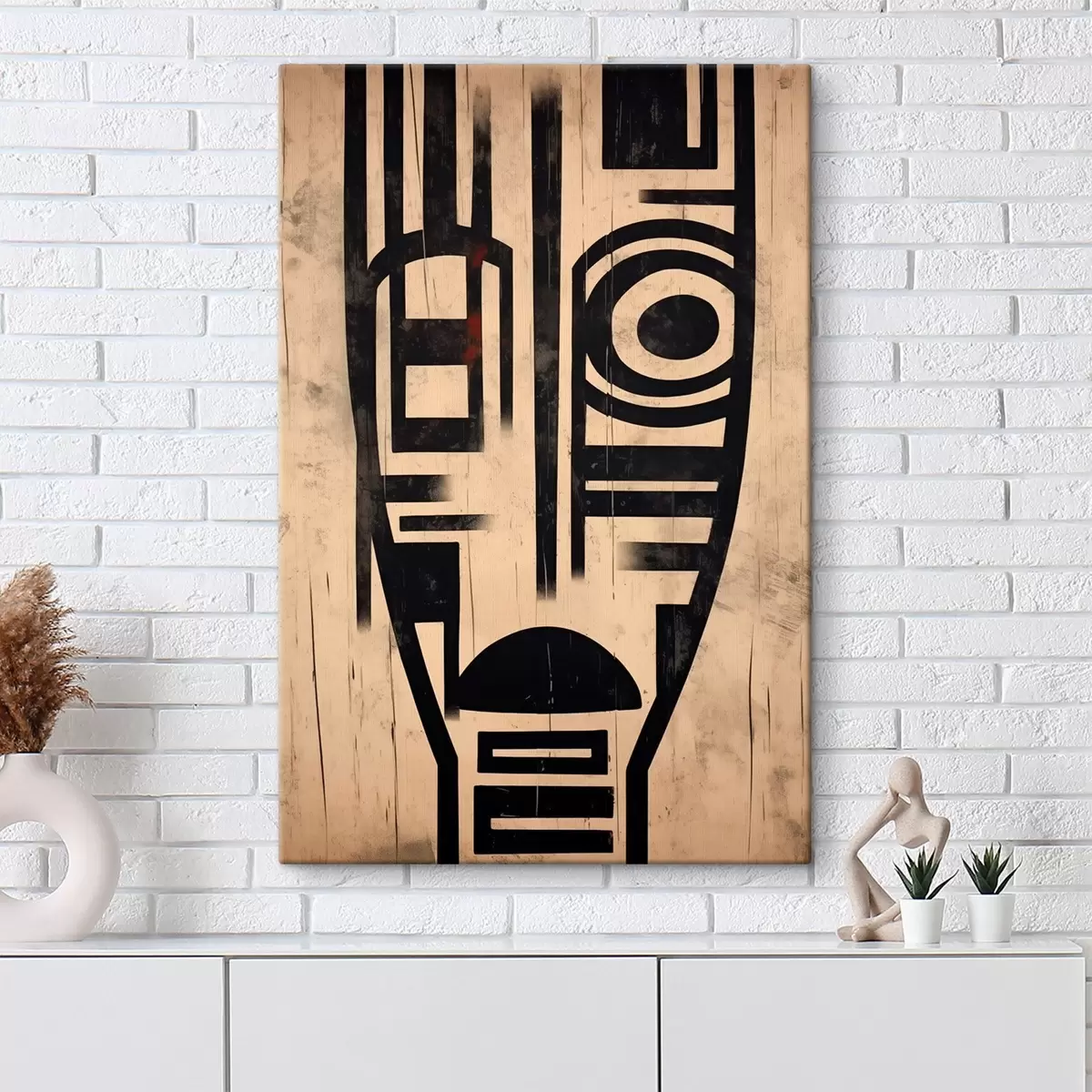 carta da parati Volto astratto geometrico nr. s45971