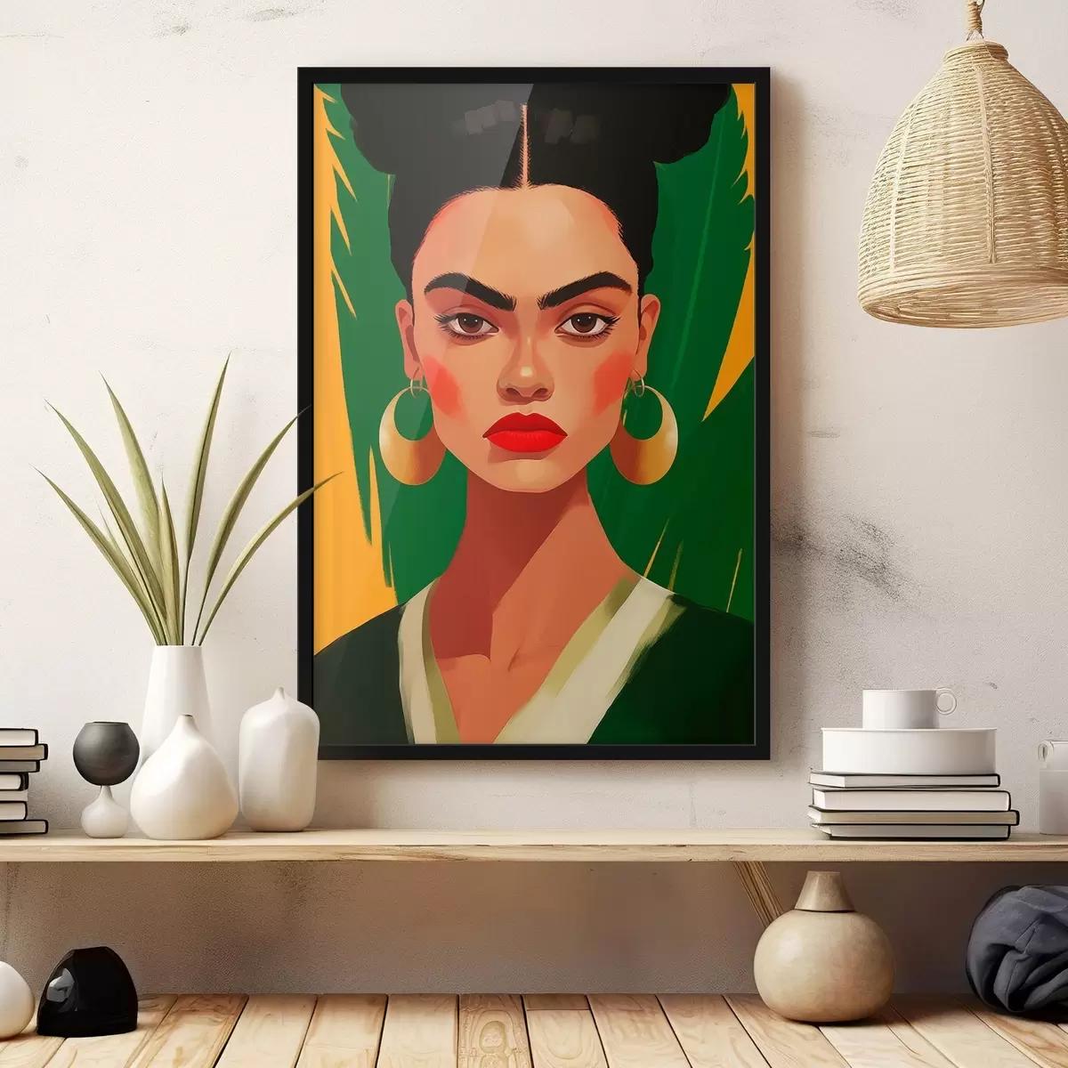 Poster Donna con orecchini f45953