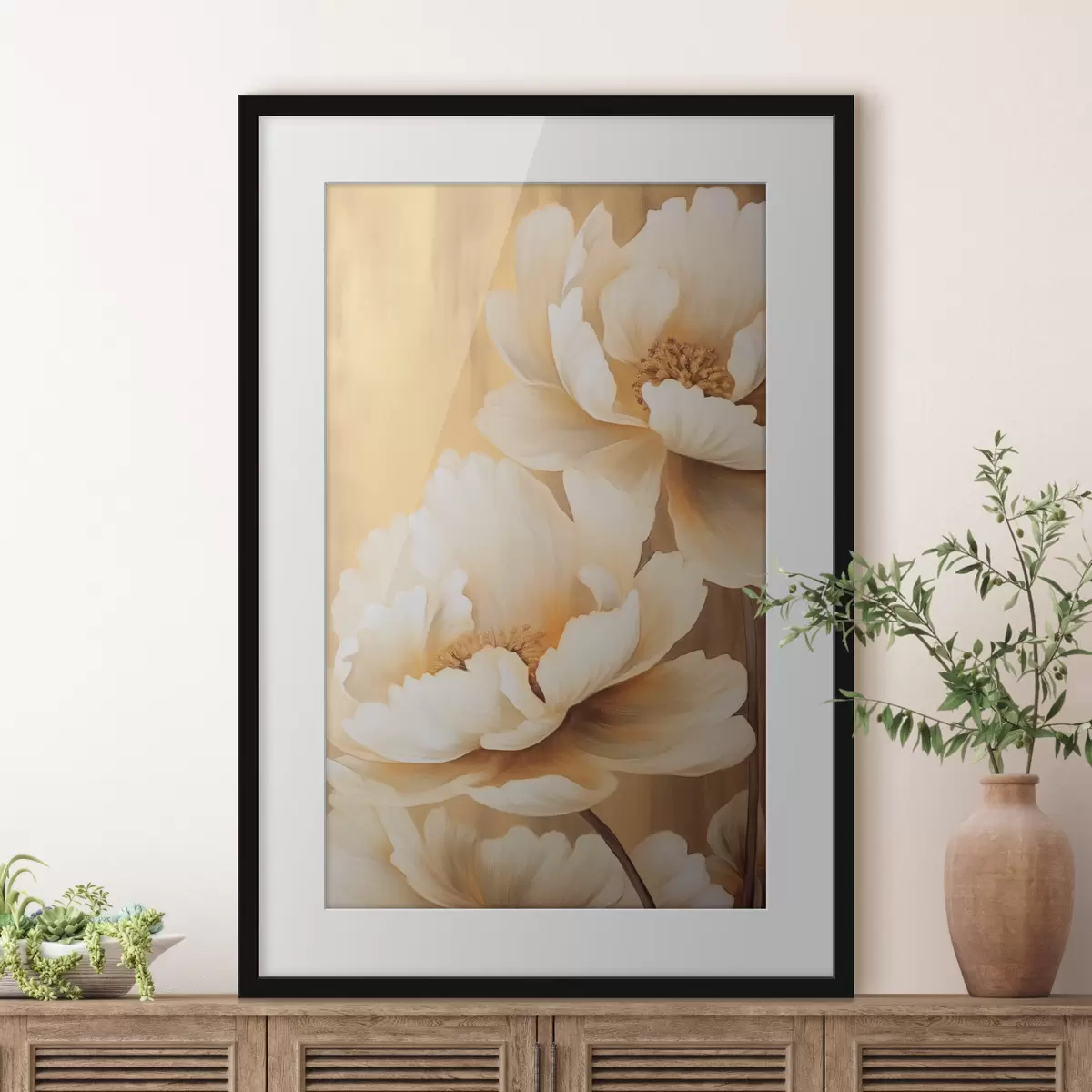 Poster Peonie e tocco f45957