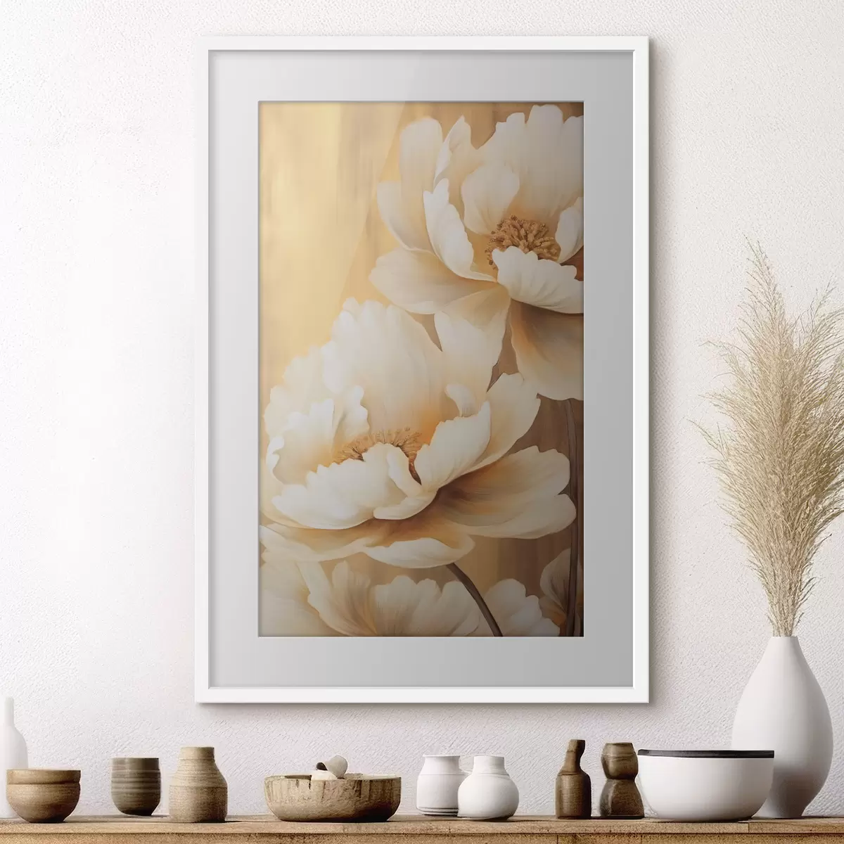 Poster Peonie e tocco f45957