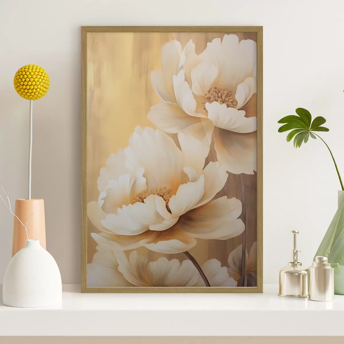 Poster Peonie e tocco f45957