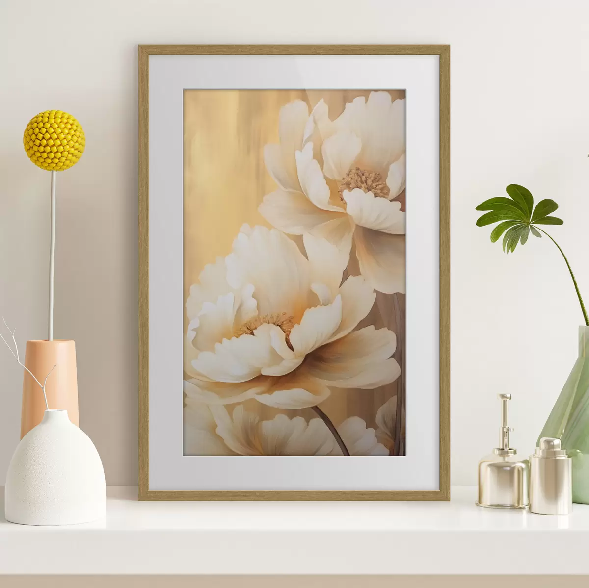 Poster Peonie e tocco f45957