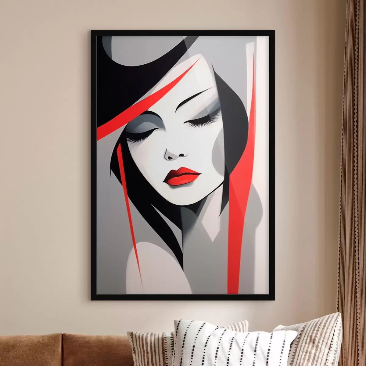 Poster Ritratto femminile astratto f45964