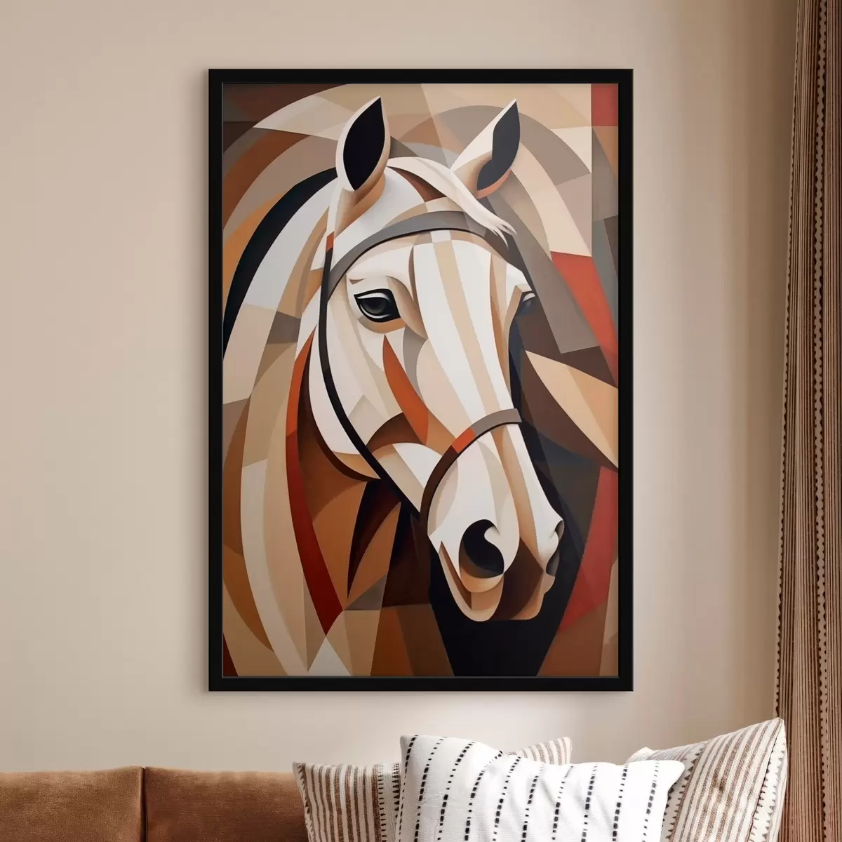 Poster Cavallo cubista f45968