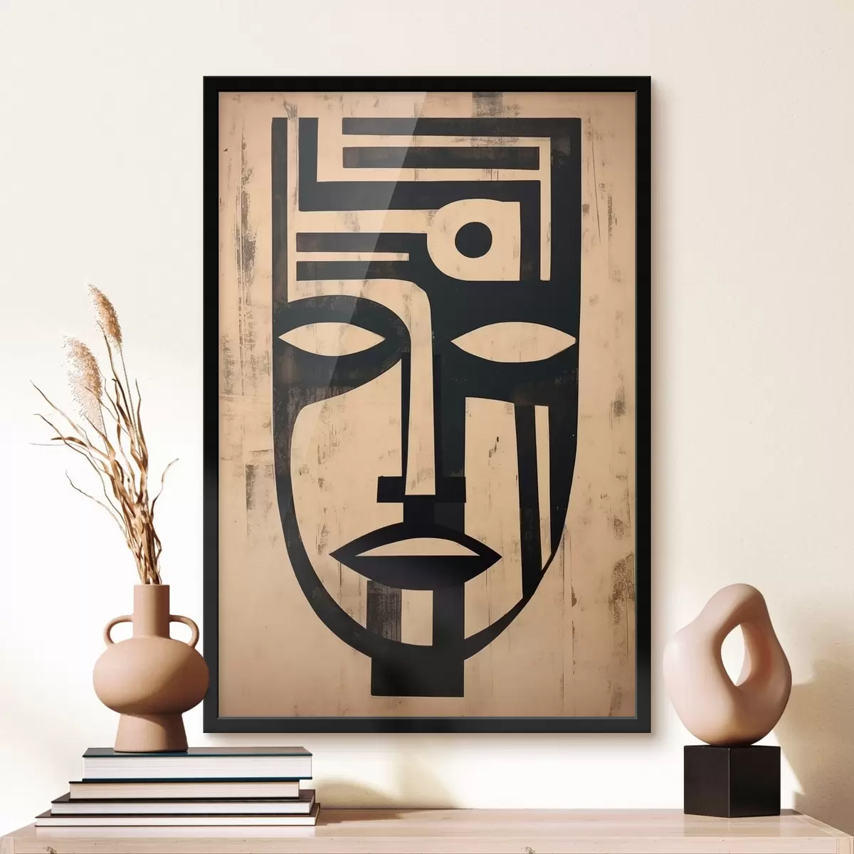 Poster Volto astratto geometrico f45970