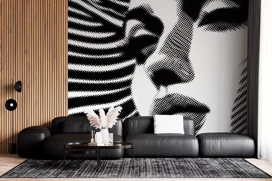 carta da parati Volto di donna in stile pop art nr. w04504