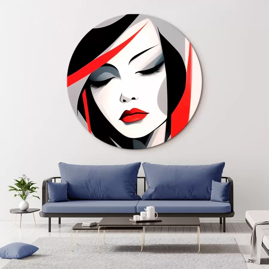 carta da parati Ritratto femminile astratto nr. r45964