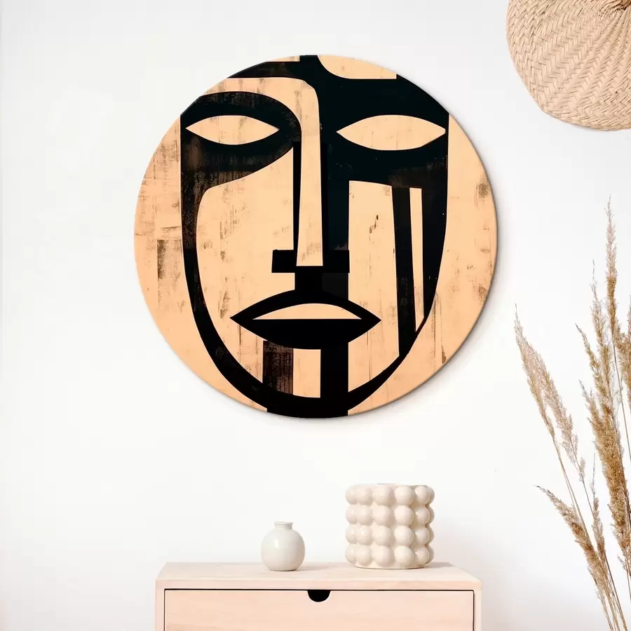 carta da parati Volto astratto geometrico nr. r45970