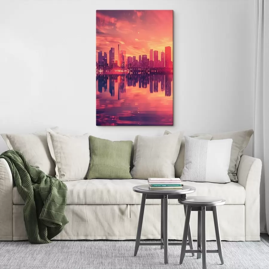 carta da parati Città al tramonto nr. s45658