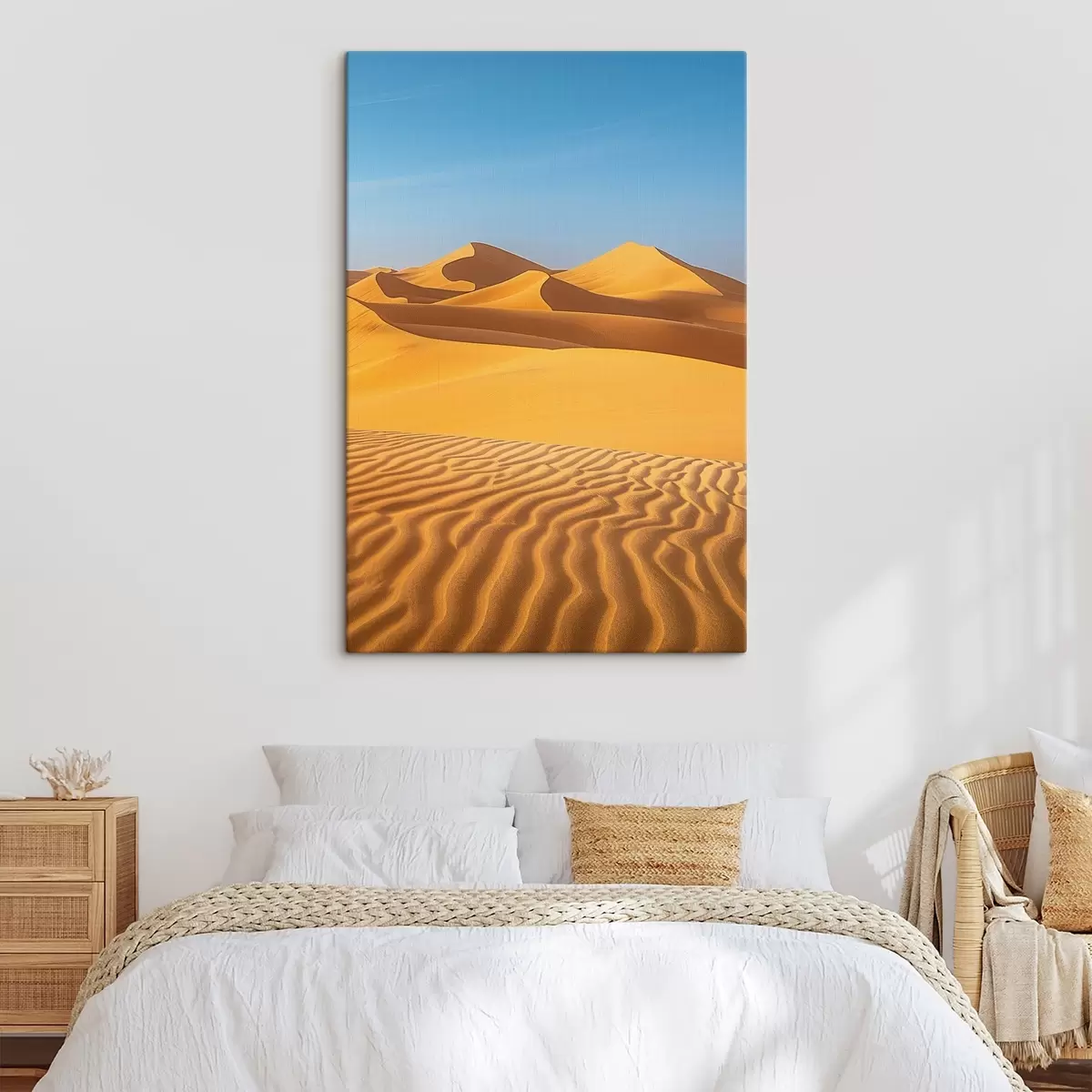 carta da parati Cielo blu sullo sfondo di un deserto nr. s45666