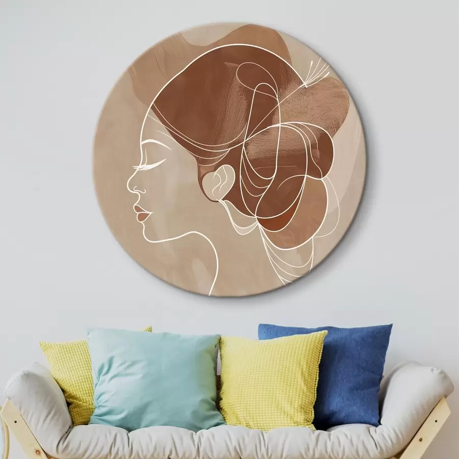 carta da parati Composizione astratta, ragazza nr. r45655