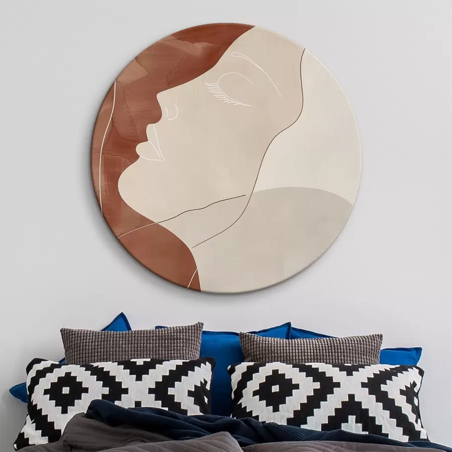 carta da parati Astrazione, silhouette di una ragazza nr. r45656