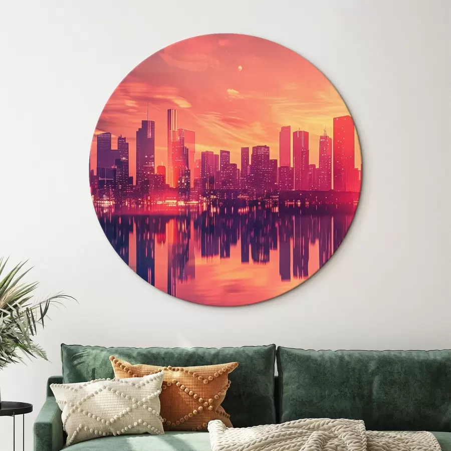 carta da parati Città al tramonto nr. r45658