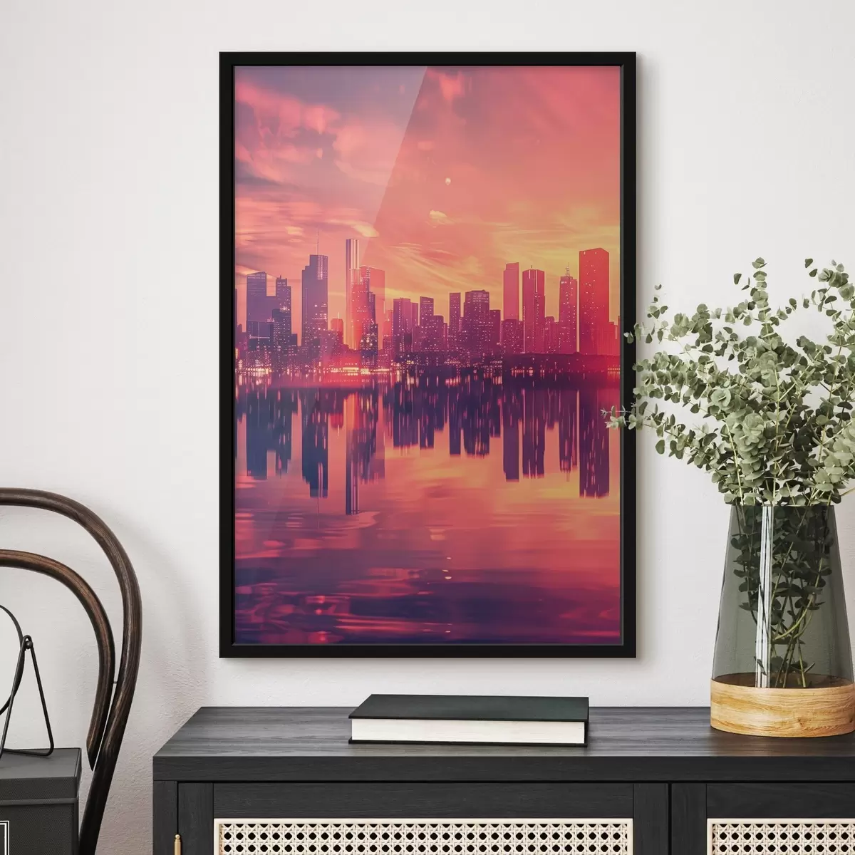 Poster Città al tramonto f45658