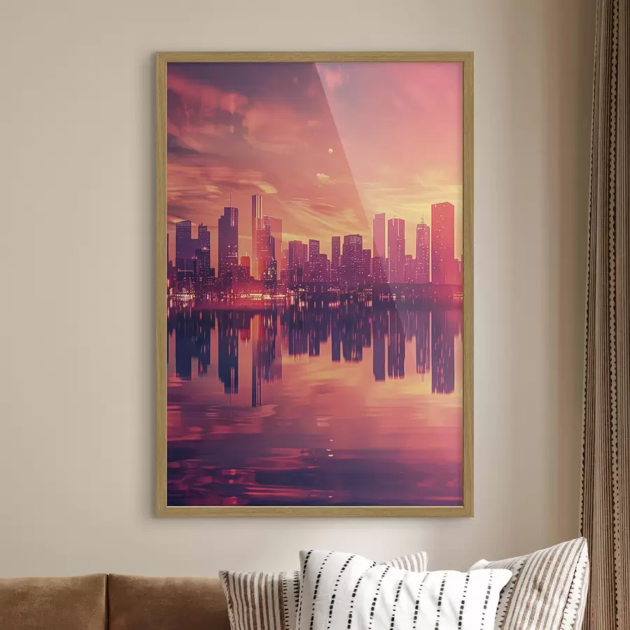 carta da parati Città al tramonto nr. f45658