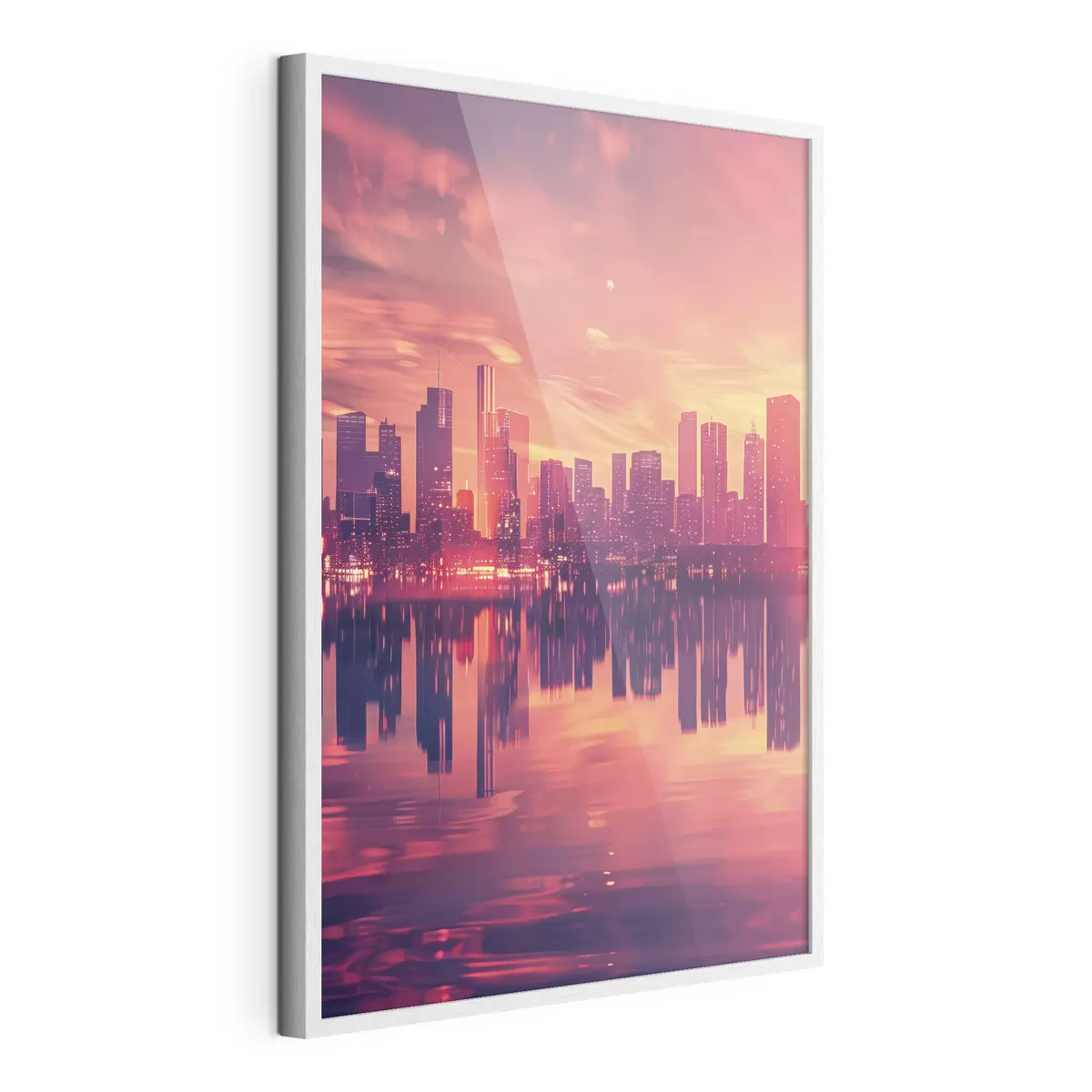 Poster Città al tramonto f45658