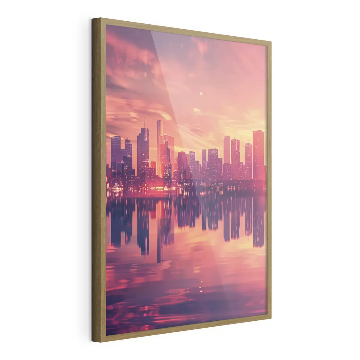 Poster Città al tramonto f45658