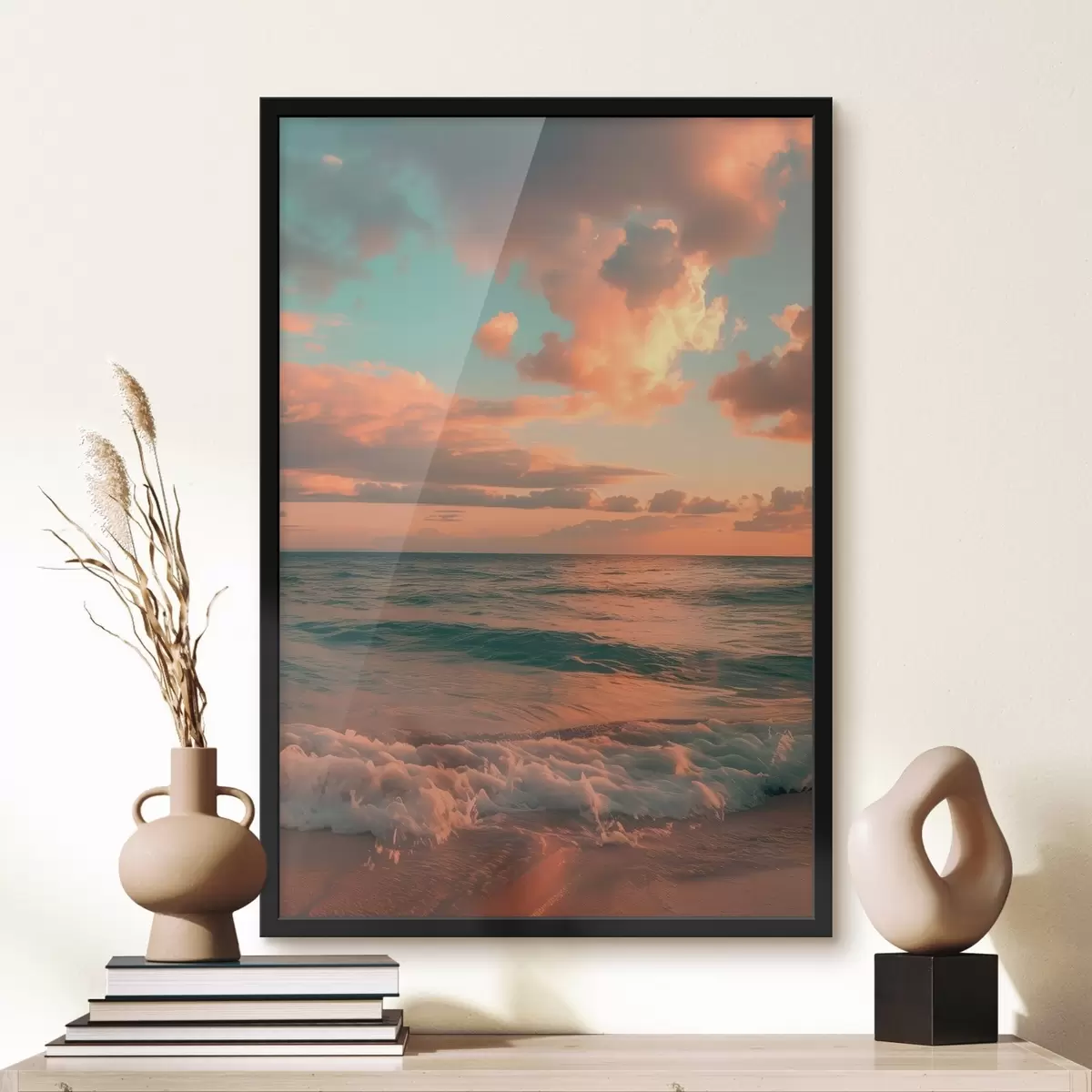 Poster Nuvole sullo sfondo del mare f45660