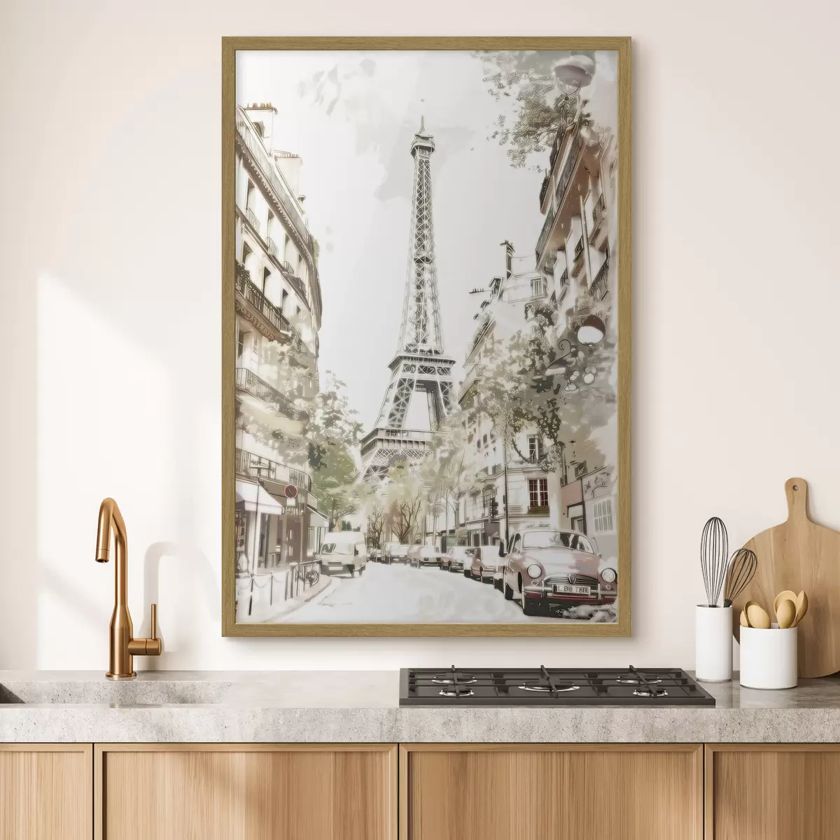 Poster Immagine di Parigi, imitazione della pittura f45668