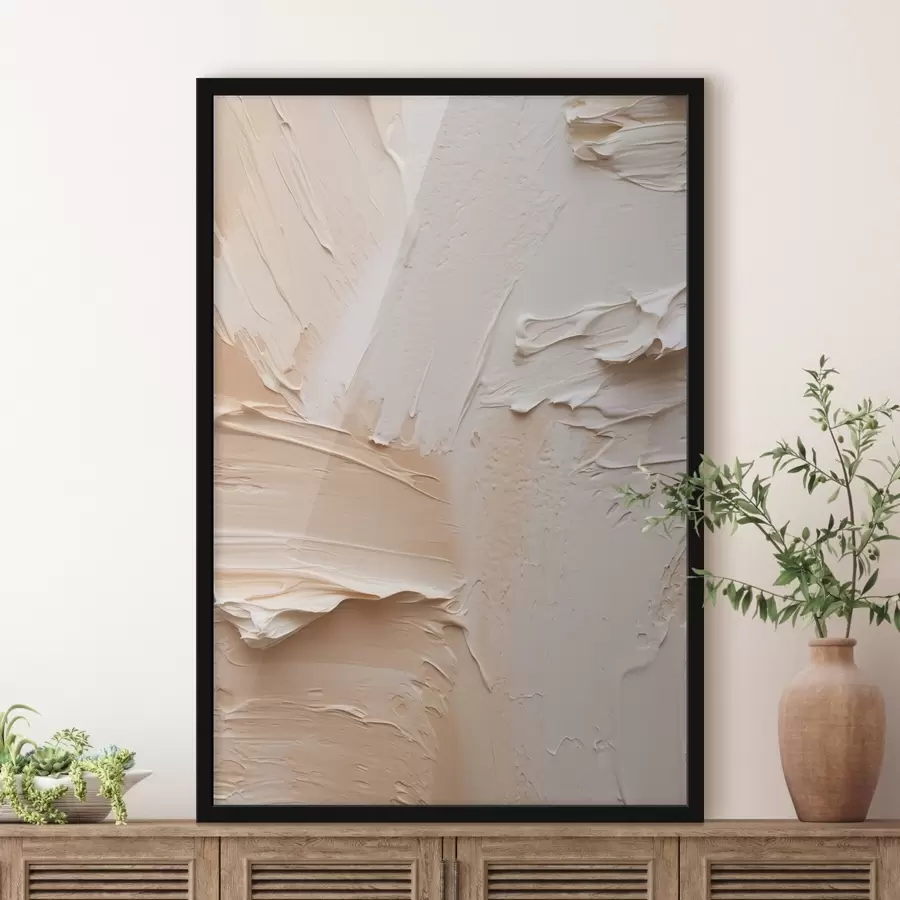 carta da parati Pennellate leggere e impastate, consistenza cremosa e sabbiosa nr. f45872