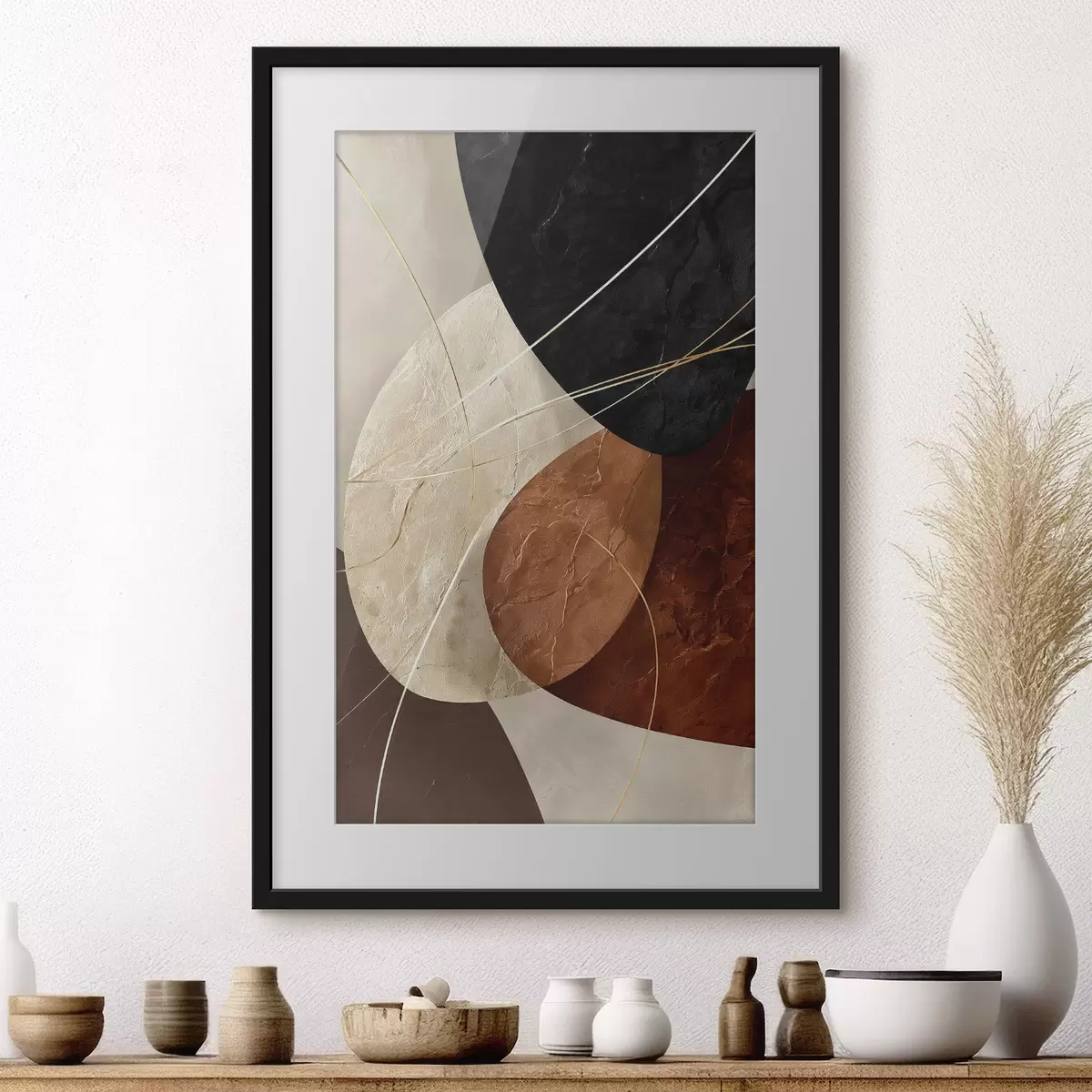 Poster Curve che si intrecciano f45878