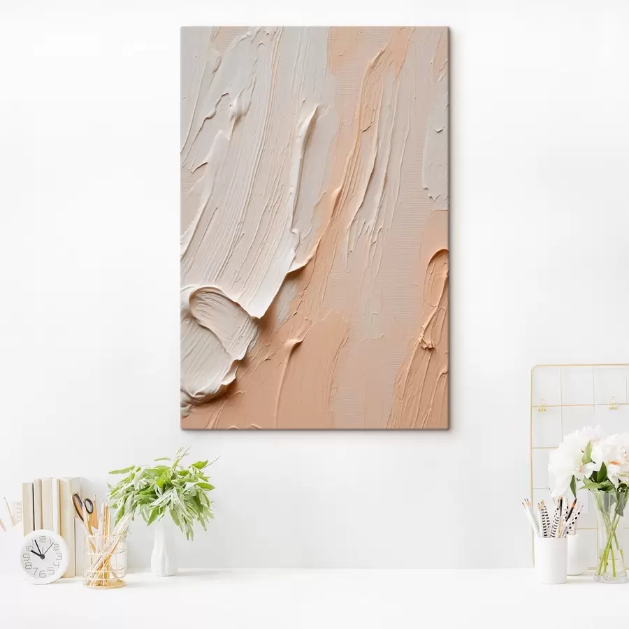 carta da parati Pennellate pastello testurizzate nei toni del beige-crema nr. s45871