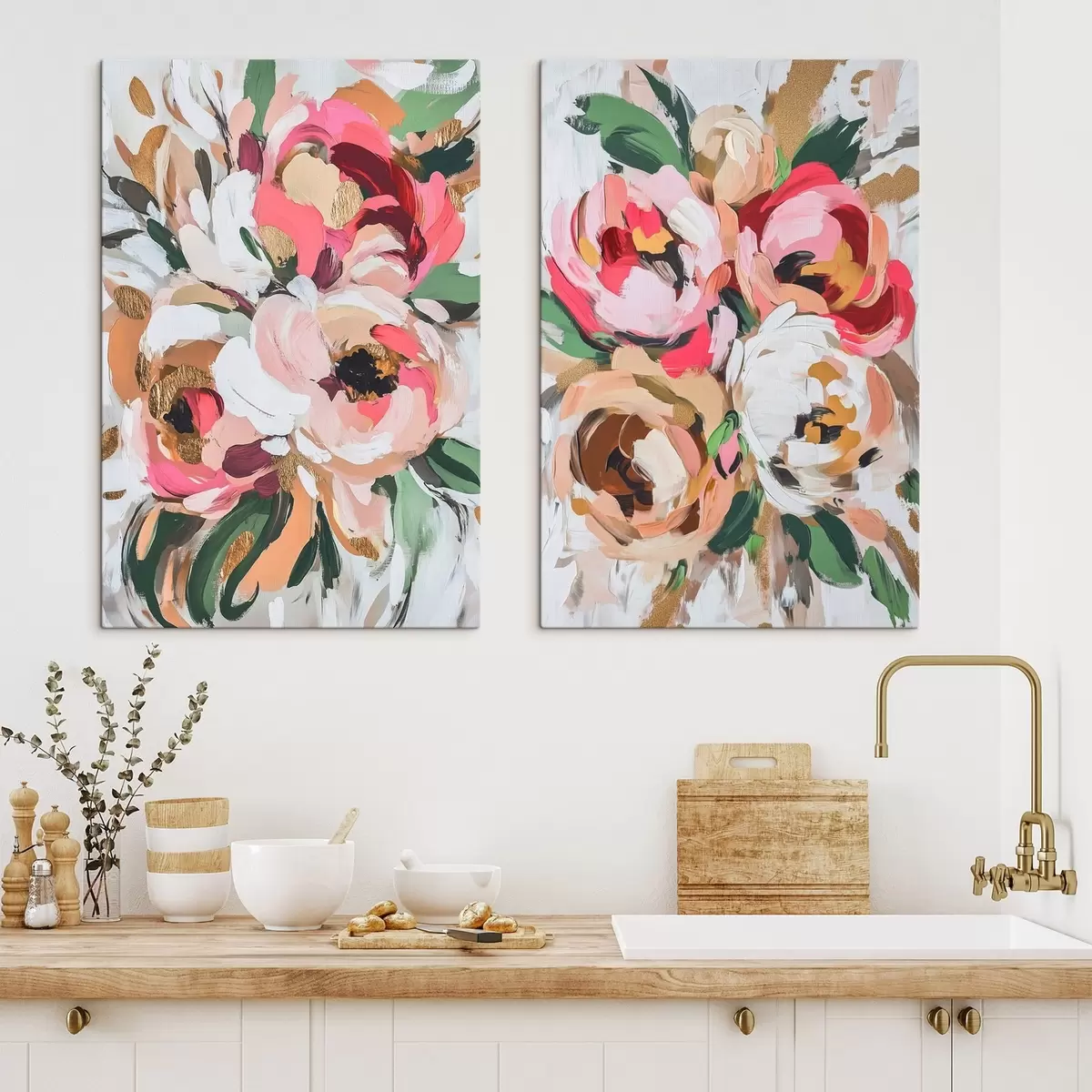 carta da parati Grandi fiori astratti nr. m00718