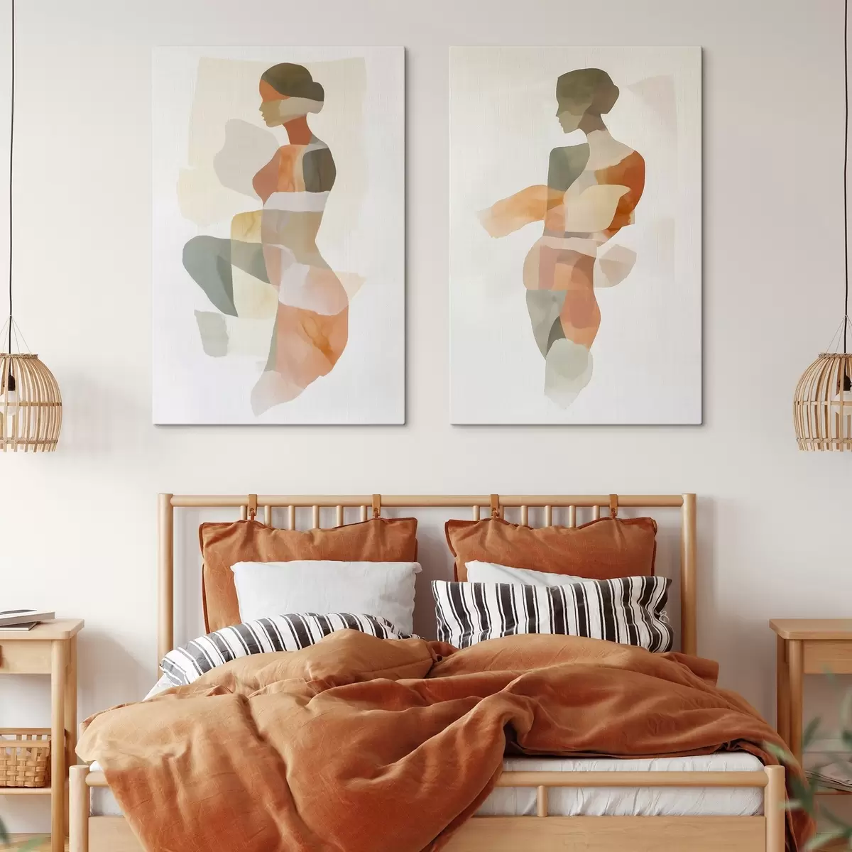 carta da parati Sagome femminili astratte nr. m00788