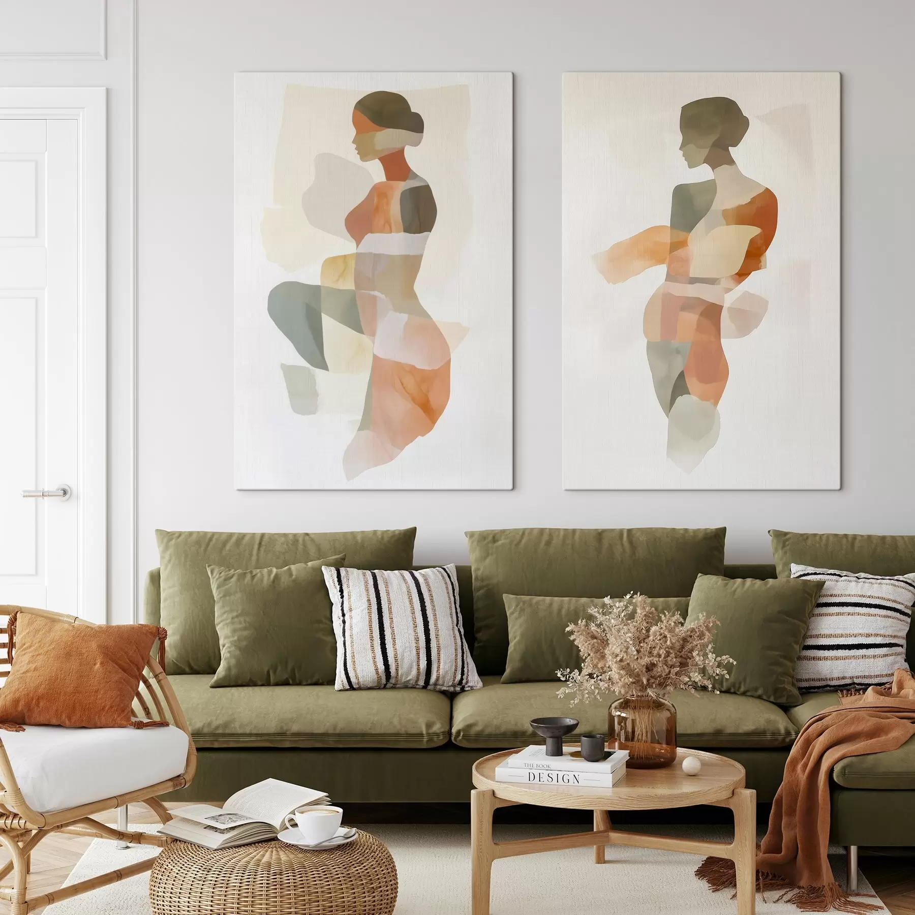 carta da parati Sagome femminili astratte nr. m00788