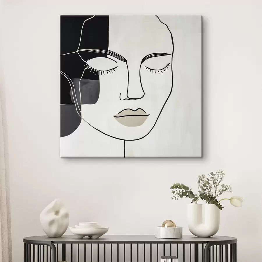 carta da parati Ritratto astratto minimalista nr. s45987