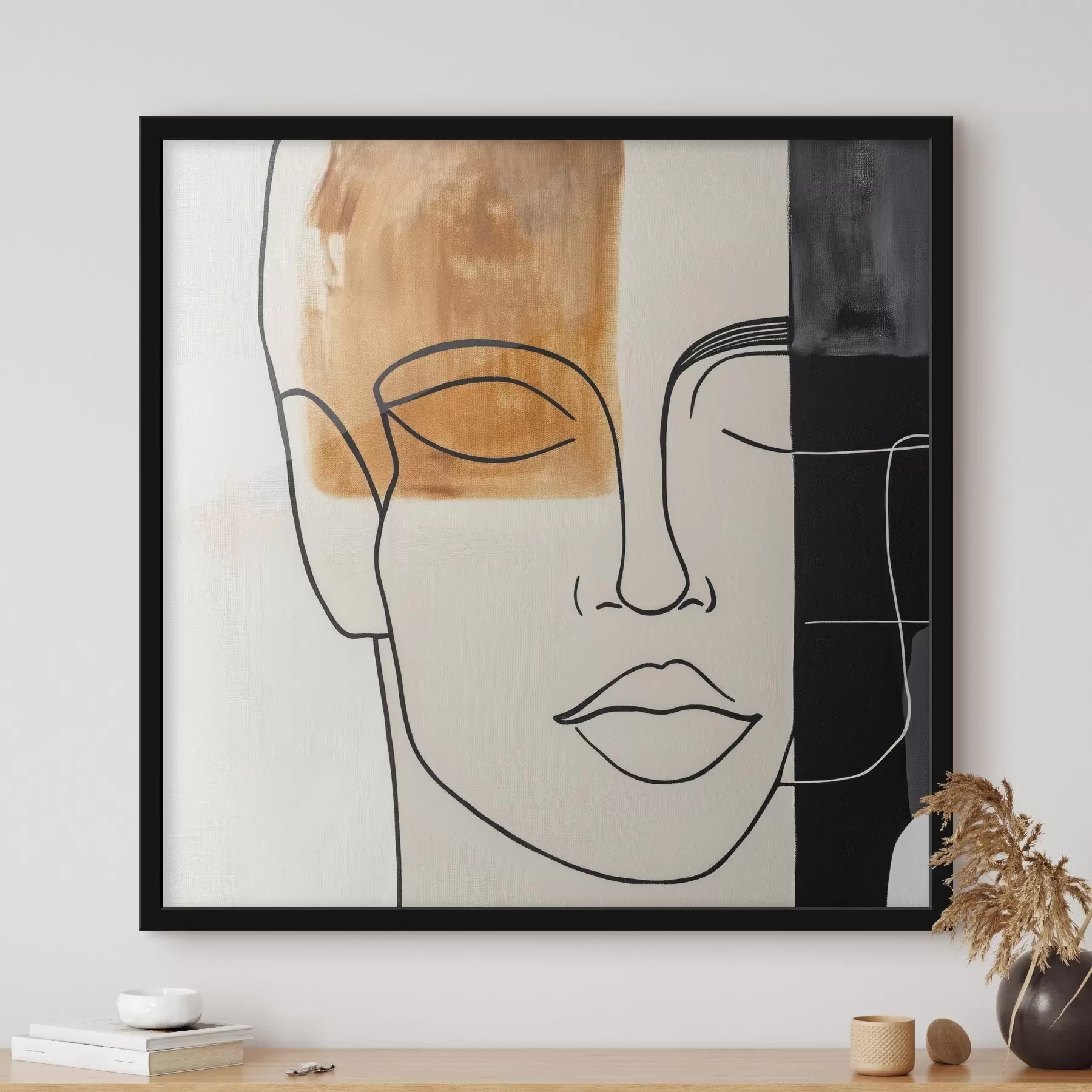 carta da parati Ritratto astratto minimalista nr. f45986