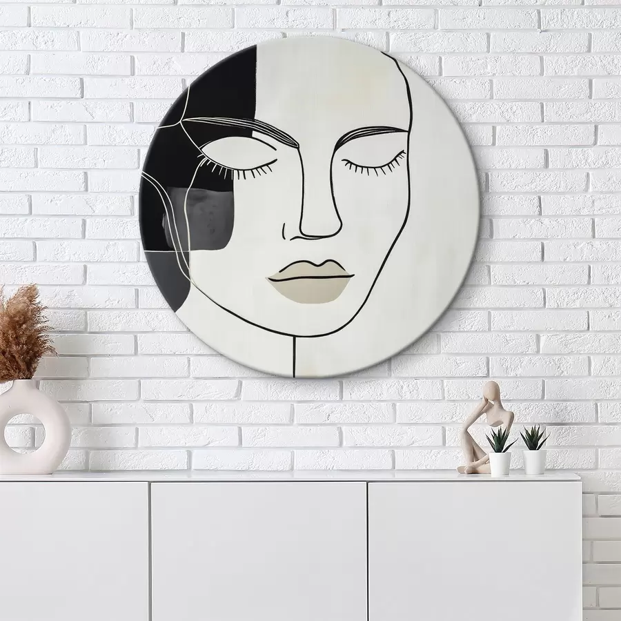 carta da parati Ritratto astratto minimalista nr. r45987