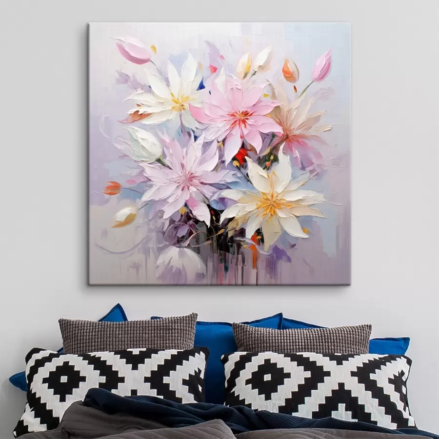 carta da parati Bouquet di fiori in stile pittura a olio nr. s45738