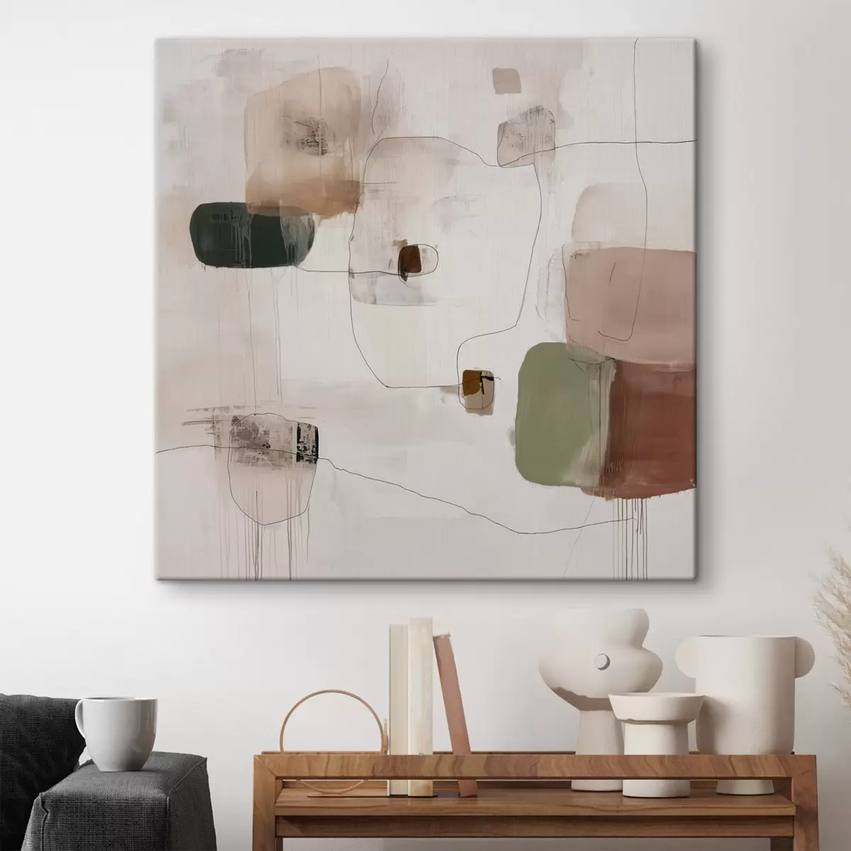 carta da parati Minimalismo astratto in tonalità calde nr. s45860