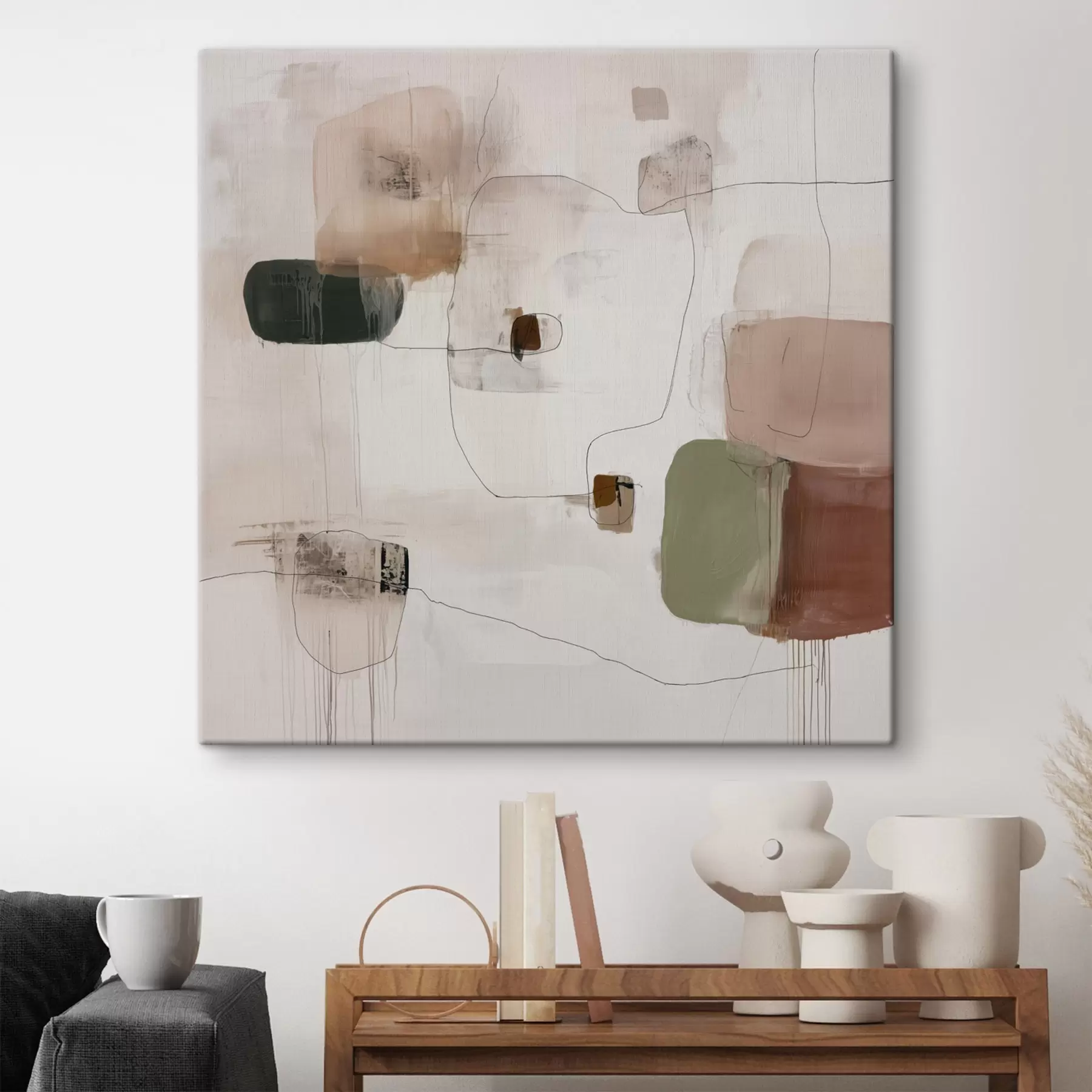 carta da parati Minimalismo astratto in tonalità calde nr. s45860